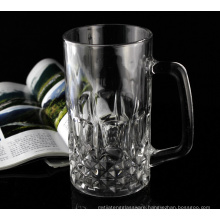 Haonai 2016 designed cheap clear handle glass cup mug